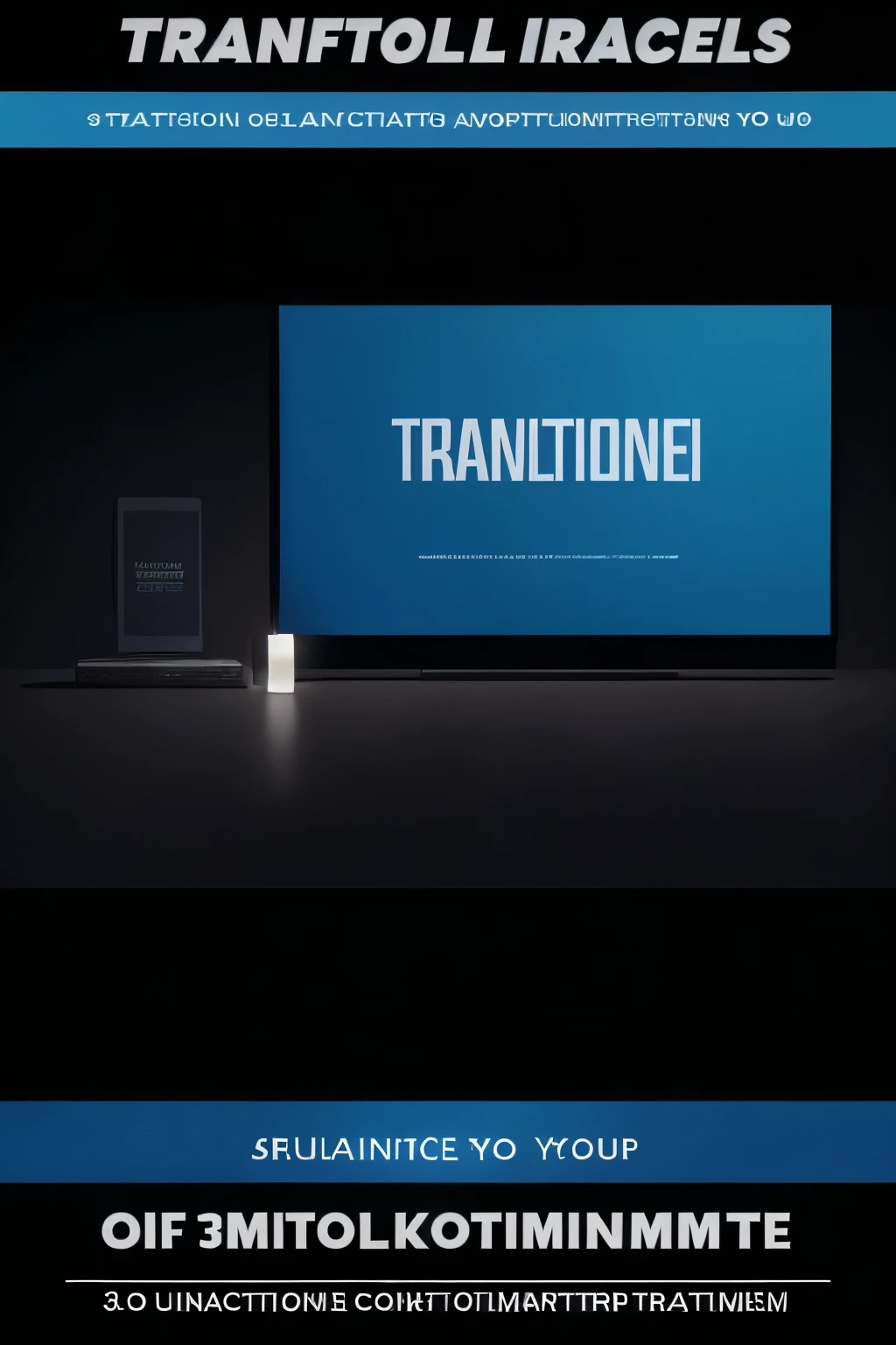 Create a sleek and professional mockup for promoting TrafiCapture: A Transformative Business Solution. The background is set in a deep black color (#000000), with bold white text (#FFFFFF) and prominent green accents (#3AF50D).

Main Title: "Transform Your Future with TrafiCapture - Start Your Business Without Breaking the Bank"

Subtitles:
1. Transformation: "Join our community and embark on your journey from just €9/month"
2. Content: "Unlock access to advanced tools and ongoing training for optimal growth"
3. Guarantee: "Your satisfaction guaranteed, or your money back: