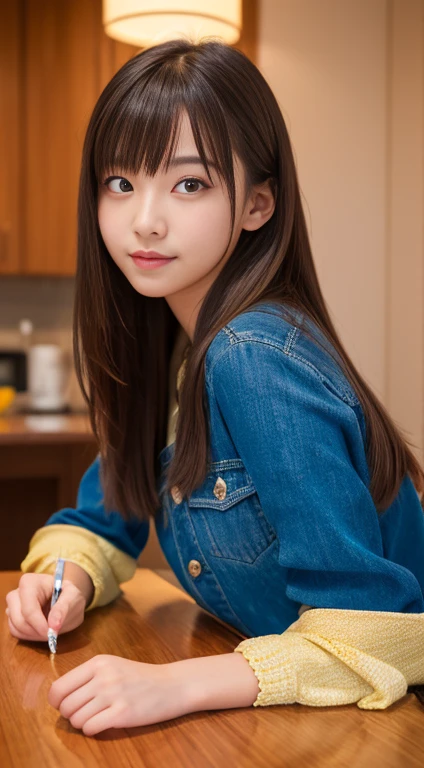 (8k, 超A high resolution, highest quality, Tabletop:1.2),(18-year-old:1.2)、(avert your eyes)、8k、Japanese girl&#39;s life々Beautiful portrait、Photorealistic、超A high resolution、highest quality、 (Quite large breasts、Hide all breasts:1.2)(Beautiful school girl、White collared shirt、Navy pleated mini skirt is quite short:1.3)、(Stand on a crowded train full of high school students、Surrounded by high school students:1.6) Cute Smile、(Brown hair with mushroom cut、Black Loafers、Navy Socks:1.2)Drawing from the side、Not sensitive、Healthy