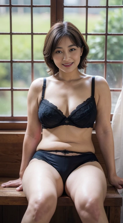 Face :9,1714884241],Elegant upper class elite, , ()、(Short Layered Hair、Hidden Big)、, Wear high-end heels、 (Thighs Thighs Thighs), Raw photo, (8K、highest quality、Masterpiece:1.2)、(Intricate details:1.4)、(Photorealistic:1.4)、Octane Rendering、Complex 3D rendering with ultra-detail, Soft studio light, Rim Light, Vivid details, Super Detail, Realistic skin textures, Detail Makeup, Beautiful eyes in every detail, Highly detailed CG Unity 16k wallpaper, Makeup - Makeup, (Detailed Background:1.2), Naked to the thighs!!!,((Black panties and black bra、Sexy、Big Tits:1.6、High school girl、Blue sky outside the window、With legs wide open、、((Big body、fat))、smile
