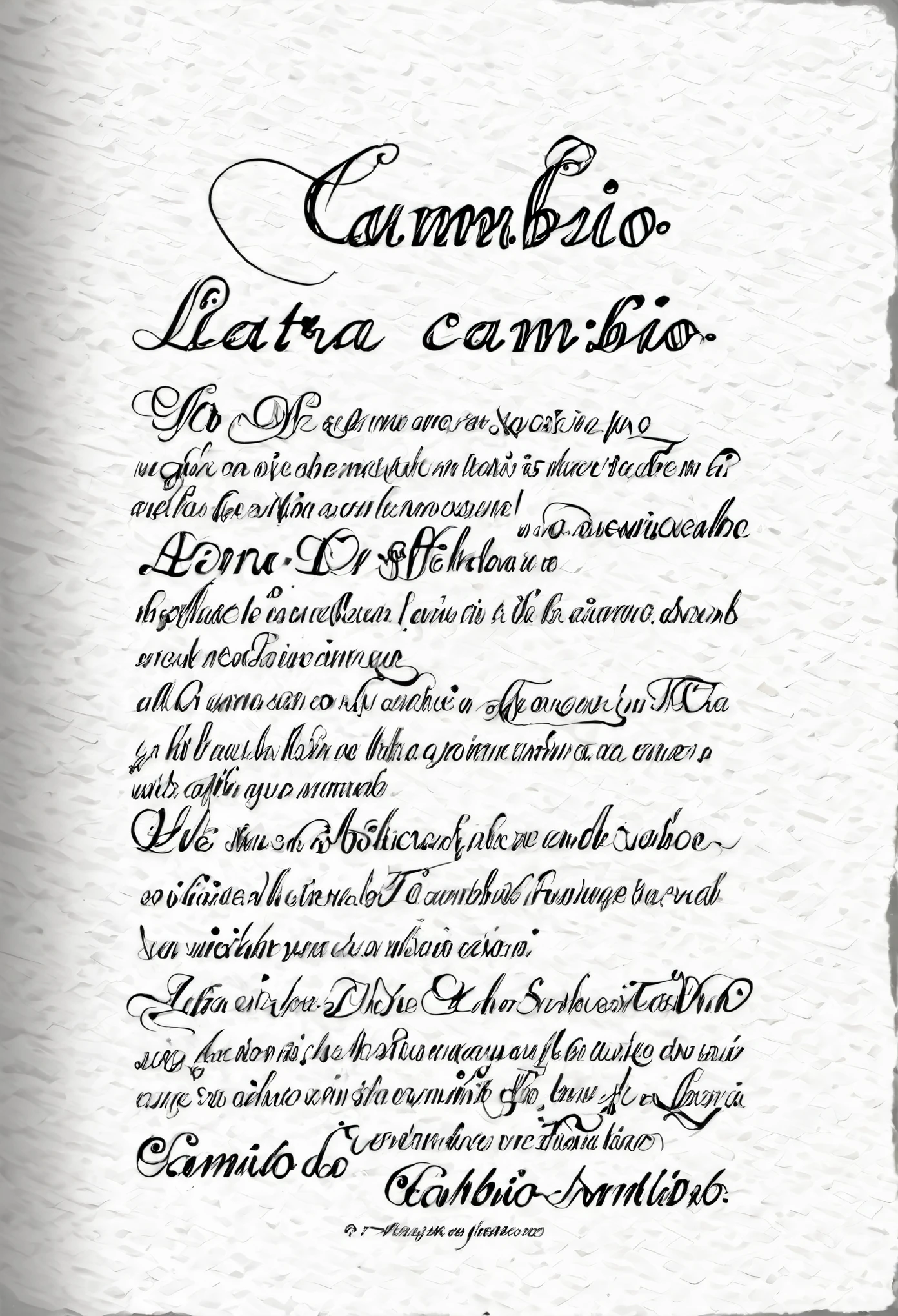 Letra de cambio