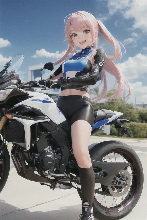Girl on a bike