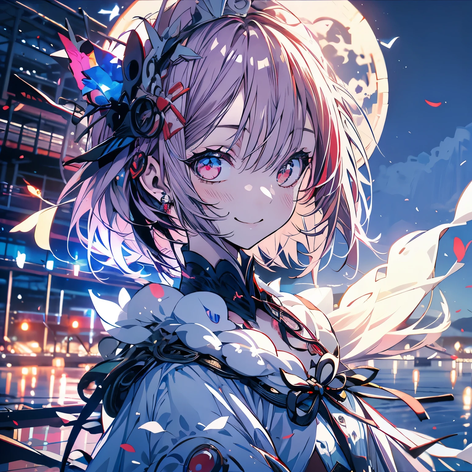 Red Eyes、Delicate eyes、smile