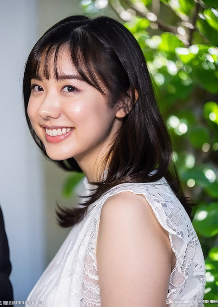 (super highest quality、In 8K、Masseter region、Delicate illustrations、Full Body Bikini:1.1、Super big boobs:1.5),Wearing a lacy grey and white Iron Man suit、A beautiful and attractive 20-year-old Japanese woman、Plump body、Black curly hair、smile、Chubby cute woman、plump belly、In the mountain stream、looking at the camera、