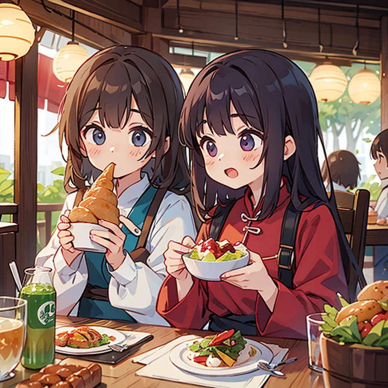Girls eating their way through Taiwan&#39;s night markets