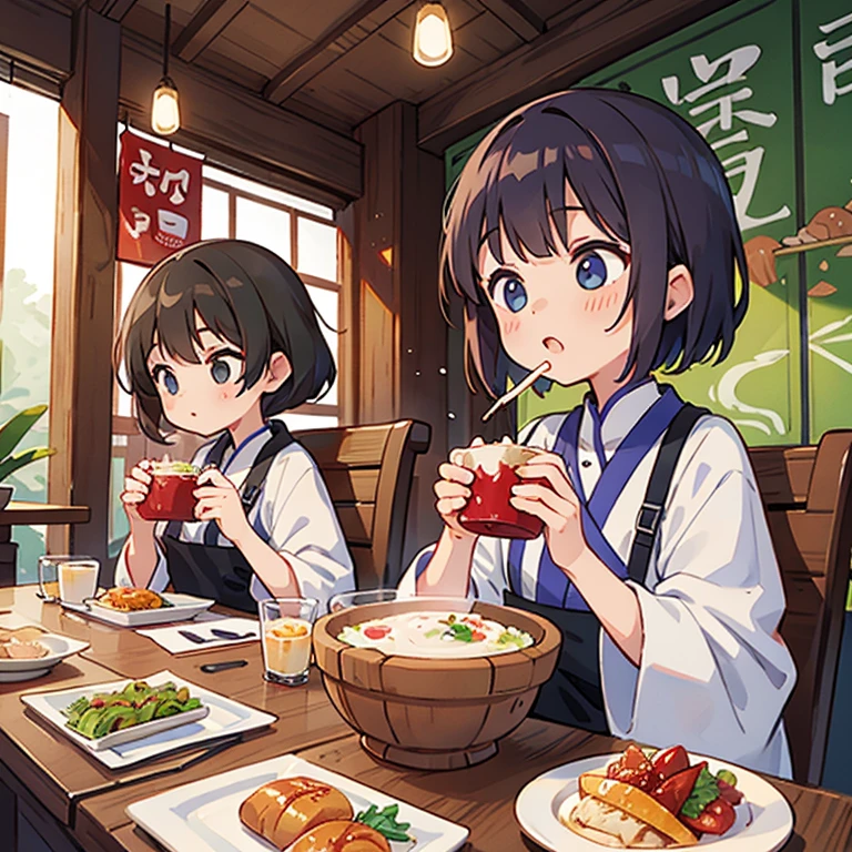 Girls eating their way through Taiwan's night markets