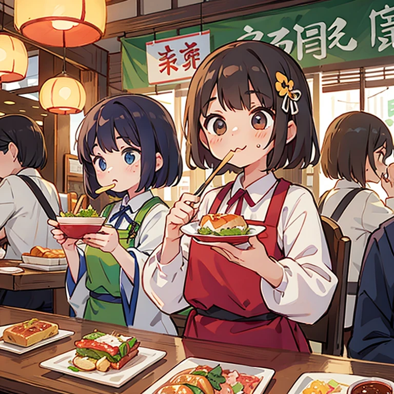 Girls eating their way through Taiwan&#39;s night markets