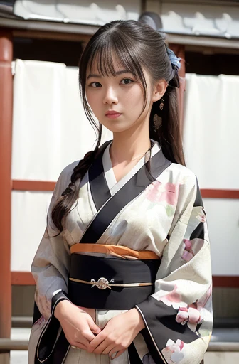 best quality, detailed, beautiful, insanely detailed, absurdres,perfect anatomy,
Japanese female,black hair,27 years old,
(slender),
(small breasts best quality),(super fucking beautiful),(super fucking beautiful),(full body shot)
Japanese festival, glad, laughing, walking, bun hair, kimono, japanese, at festival, in the Japanese festival,(A scene where she is walking around Kyoto's Gion Festival wearing a Japanese floral kimono:1.3),  front view, ground-level shot, wide view