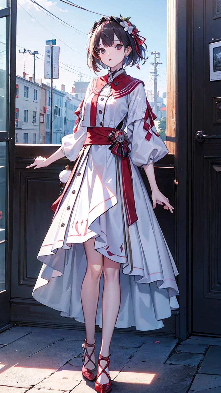 IU1, Serious look, Model shooting style, (Extremely detailed CG Unity 8K wallpaper), Full-length photos of the world's most beautiful artworks, Medieval Armor, Professional Majestic Oil Paintings by Ed Blinkey, Artie Guerlain, Studio Ghibli, author:Jeremy Mann, Greg Manches, Antonio Moro, Popular on artstation, Popular on CGSociety, Wheels within wheels, High Detail, Clear focus, dramatic, Photorealistic art by midjourney and greg rutkowski, Beautify the face,