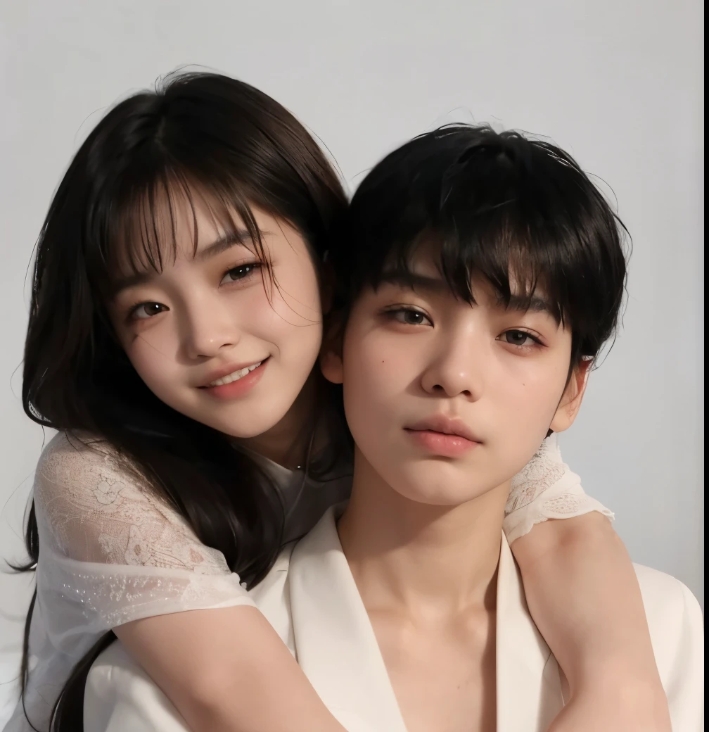 arafed asian woman with a white shirt and blue shorts, lalisa manobal, 18 years old, young cute wan asian face, with bangs, gemma chan beautiful girl, 1 8 yo, gorgeous chinese model, gorgeous young korean woman, beautiful asian girl, ayami koj ima, instagram model, neat hair with bangs, young asian girl
