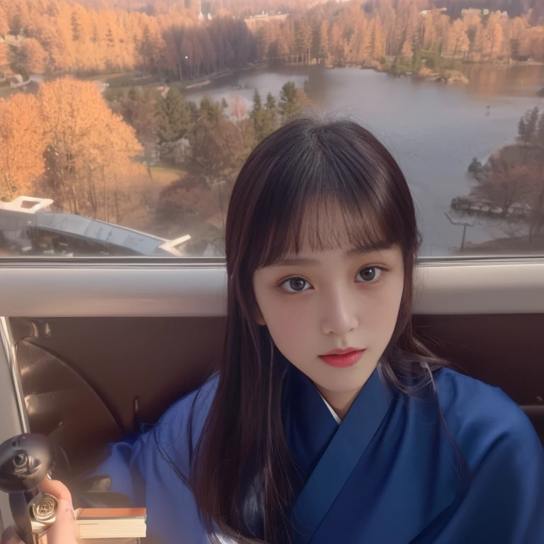 An Arafi woman sitting on a chair,Holding a notebook and a mobile phone, 8k selfie photo, Ulzan, Larissa Manobar, xintong chen, Girl Cute - Delicate Face, kanliu666, Young and cute Korean face, Zimen's sign, Yoshitomo Nara, Korean Girl, chengyou liu(Mature female , Large Breasts,Sagging breasts、Cleavage, cleveage、Thick thighs, Wide hips, Curvy beauty, Perfect body,)