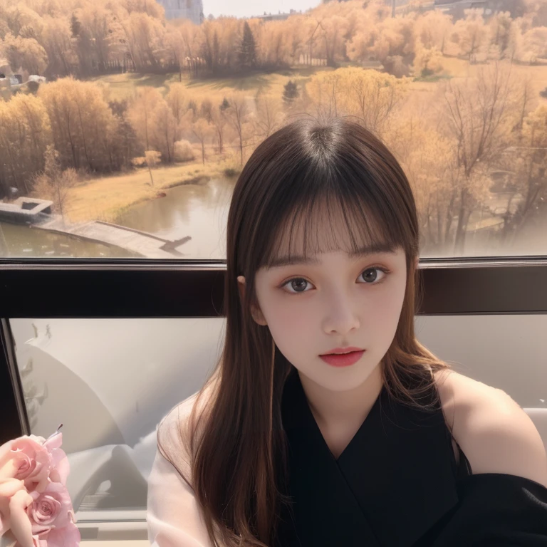 An Arafi woman sitting on a chair,Holding a notebook and a mobile phone, 8k selfie photo, Ulzan, Larissa Manobar, xintong chen, Girl Cute - Delicate Face, (Mature female , Large Breasts,Sagging breasts、Cleavage, cleveage、Thick thighs, Wide hips, Curvy beauty, Perfect body,)