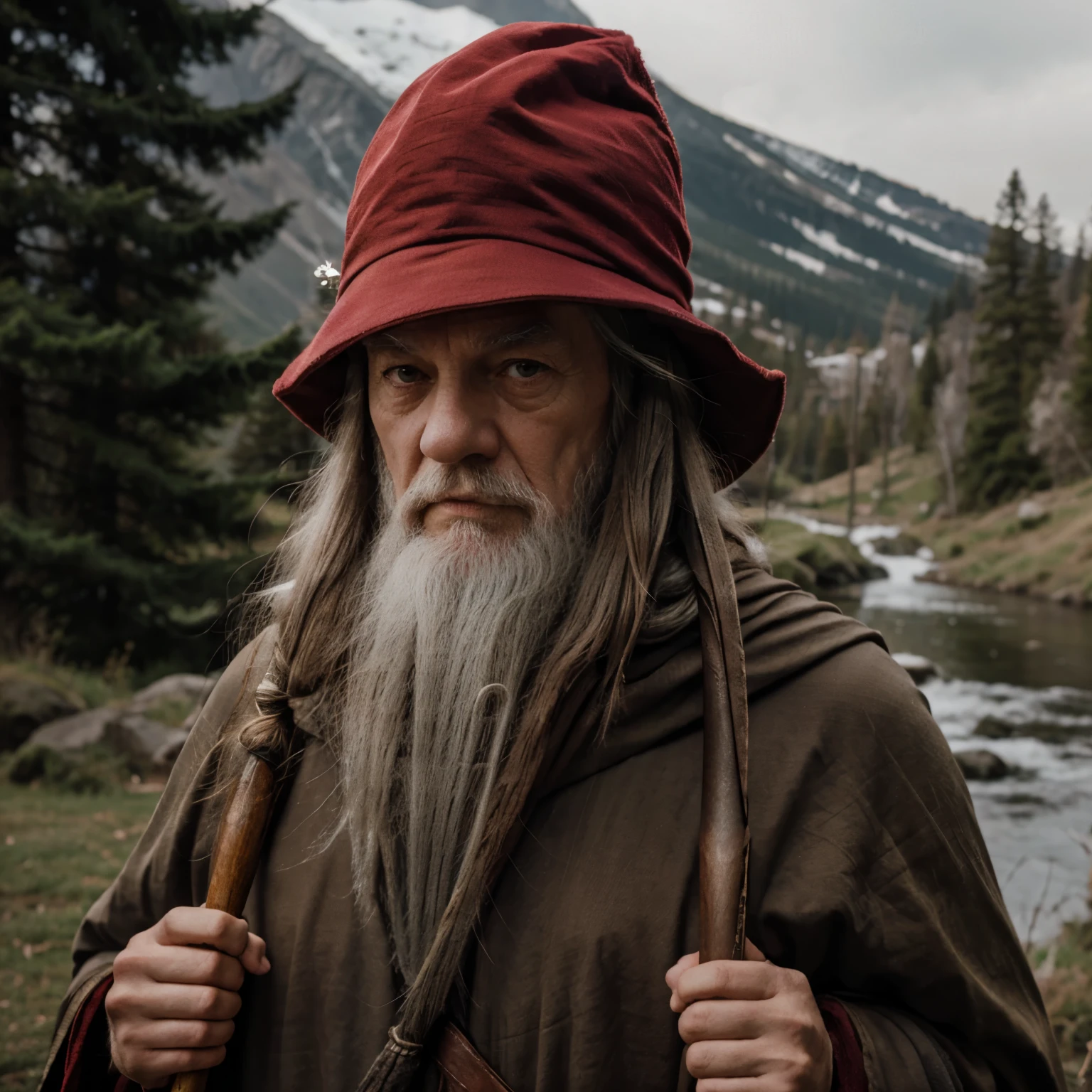 Gandalf with red hat