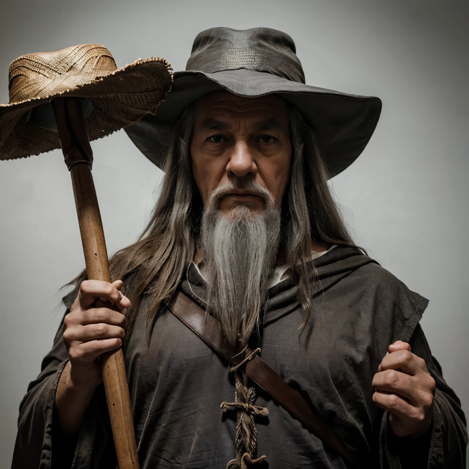 bestquality, obra maestra, Gandalf African version smoking a pipe and blowing smoke rings, retrato, Jeff Bridges, ((estilo de dibujos animados)), Lord of the Rings,
(((anillos de humo en el fondo))), tubo de fumar fumado
bokeh suave,
Atey Ghailan, por Jeremy Mann, Greg Manchess, Antonio Moro, tendencia en ArtStation, tendencia en CGSociety, Intricate, High Detail, foco nítido, dramatic and photorealistic art by Midjourney and Greg Rutzowski, bokeh de fondo