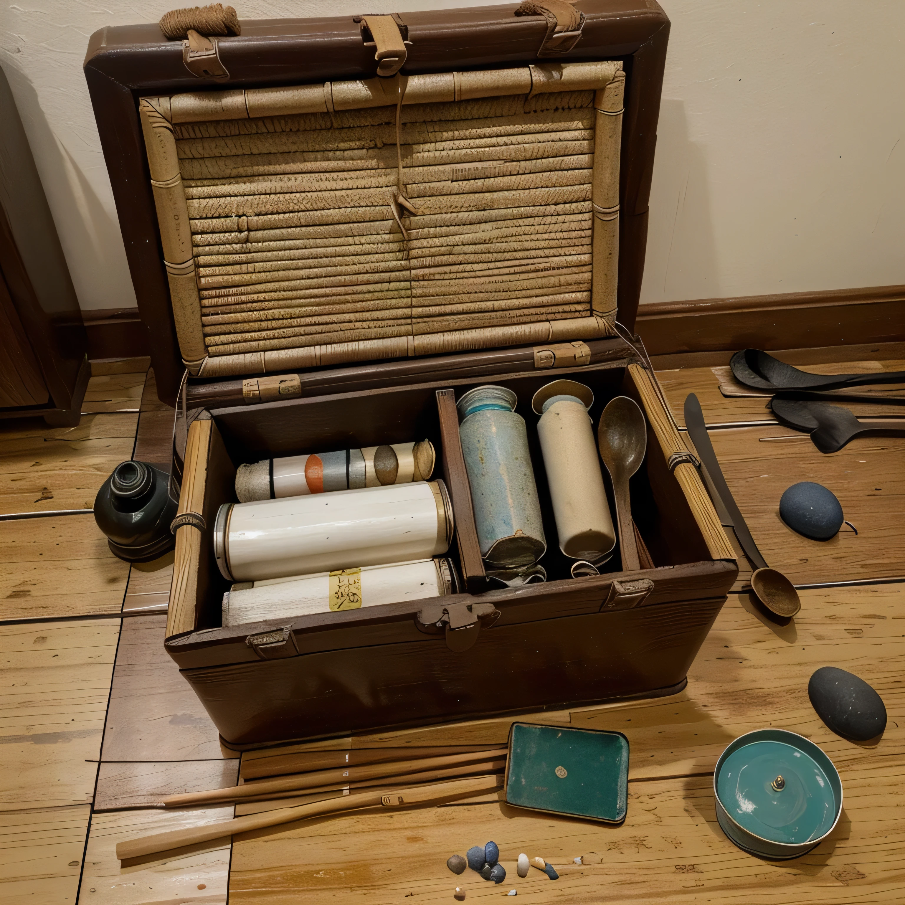 Directions: Draw or paste image of materials or object found in your home/environment that may serve as an improvised accompaniment in any traditional Asian music. (Examples are: woods, scraps of leather, bamboo, strips of roofing materials, tin cans, spoon and fork, pebbles and bottles.) Put it inside the box.