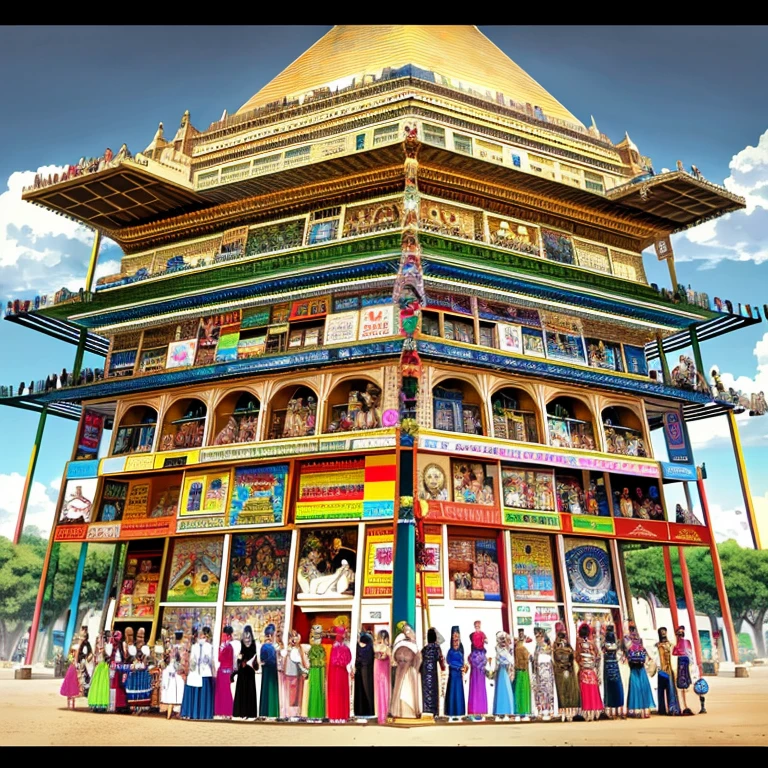 Rainbow,Cleopatra,Egypt,pyramid,Interested々,Dacchuno,Troubled face,I'm curious about the color of her panties,cute,Ai Fukuhara,Purple long hair,Purple clothes,Large breasts,Underwear is flying