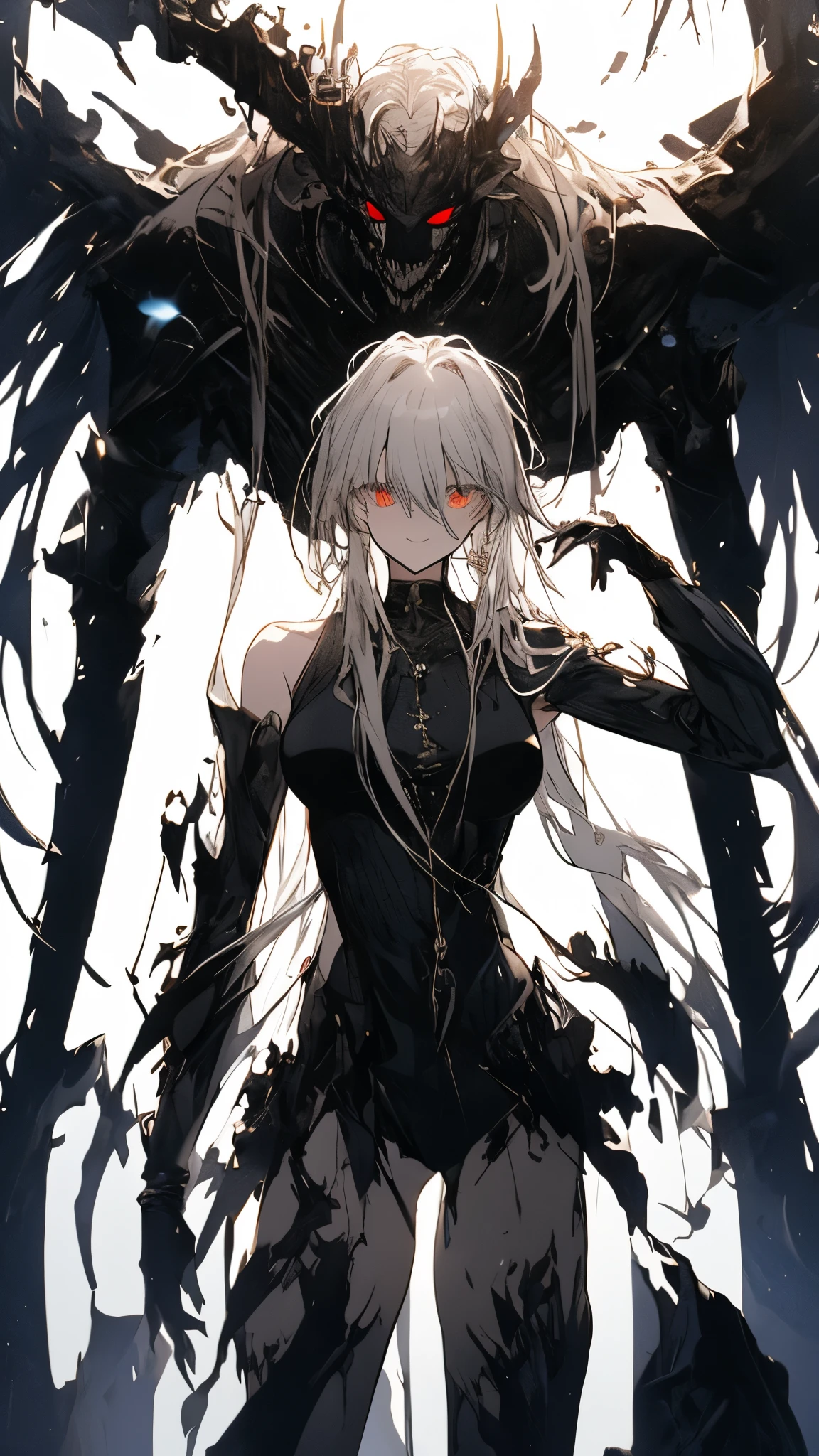 masterpiece, highest quality, Observe the audience, length Hair, Fresh, (Wavy Hair:0.7),
White Theme, ((((Gray ruins,)))),Human whole body,naked,Front view,Side view,Top view,Crimson Eyes,Bright pupils,length, Pure white straight hair、A light smile,(Cowboy Shot),Ultra-high resolution,Accurate,Very detailed,Awards,Attention to detail,highest quality,8k、全naked、Doomsday of the World、Black Dragon、Sexy beauty、Big Breasts、Very detailedな顔、dance