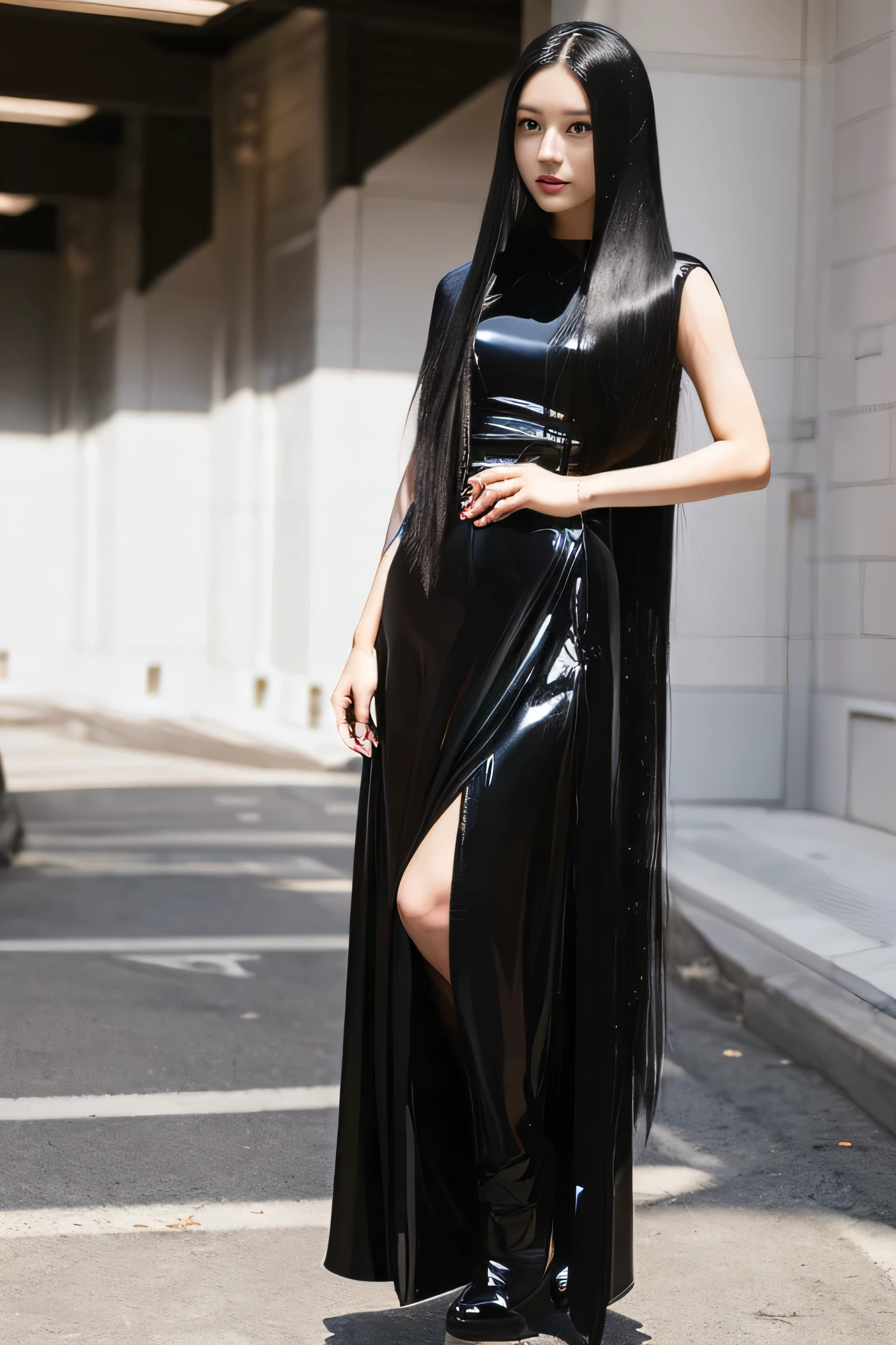 (Full Body Shot:1.5) (((途方もなくlong black hair 1.3))) (Long, shiny black hair, その女性はlong black hairをしている, long black hair, Long hair down to the waist, very long black hair, thick shining black hair, black silky hair, Long and shiny hair, long black hair, Long, flat hair Ridiculously long hair, Black shiny hair, Very shiny, Abnormally long hair, 厚く輝く異常にlong black hair,Jet black silky hair Her hair is とてもlong and straight long, Very voluminous black hair down to the waist 異常にlong black hair, 異常にlong black hair, とてもlong black hair) (Japan's sexiest 24-year-old woman) ((highest quality)), ((masterpiece)), Perfect Face (The bangs are neatly trimmed like a princess cut..) (Familiar), Perfect Face (Extremely detailed 8K) (Her skin is a typical Japanese skin tone and body type and is very 詳細.) (Big Breasts) Dynamic Lighting (Real photos taken by professional photographers:1.2) (Her face is slim and dignified.., length, Narrow eyes..々Nice face) (The room has white sheets and a canopy bed.. Calm and peaceful style, cozy treehouse bedroom, Luxury wooden cottage, Bedroom hard morning light Morning Glow Clean and simple design Flower Jungle Tree House (Flower Jungle Tree House), Clean design, burr, White bed, Quiet Bedroom Setting) ((She has a very captivating look on her face..)) (Perfect beautiful makeup and light red lipstick) (She is beautiful, Pure white silk ao dai.)