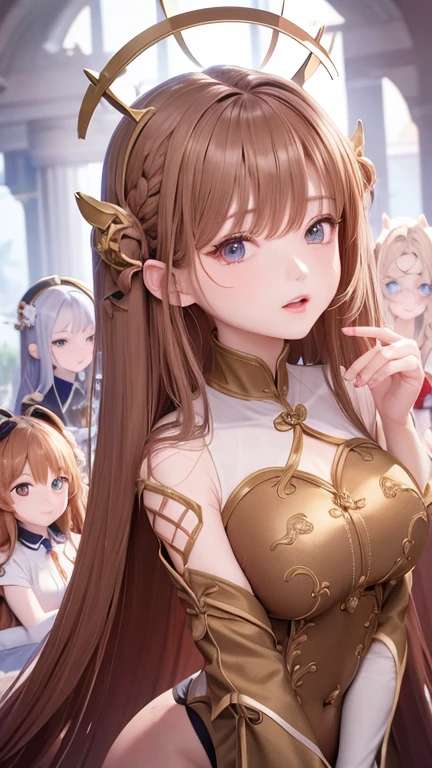 Chestnut Hair、Long Hair、Beautiful woman、Recovery Officer、Characters appearing in the game、Using healing magic