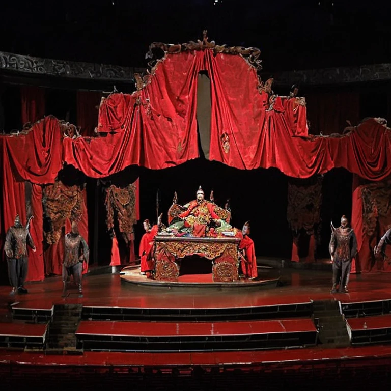China、Images of old show stages, 不気味なTheater stage, 巨大なTheater stageの写真, Theater stage, 大きなTheater stageの写真, Theater stage, Magnificent Theatre, Detailed set design, Full details, footage of a Theater stage, Behind the Scenes, Photos of the Klingon Opera, Horrible environment