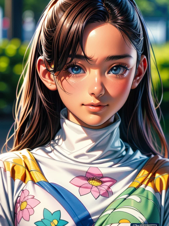 (best quality,4k,8k,highres,masterpiece:1.2),ultra-detailed,(realistic,photorealistic,photo-realistic:1.37),vibrant, warm quilt-wrapped,close-up pro portrait of a young woman,cel-shading,bold outlines,flat colors,sharp shadows,graphic style,(manga-inspired:1.3),clean line art,impressive visuals,comic