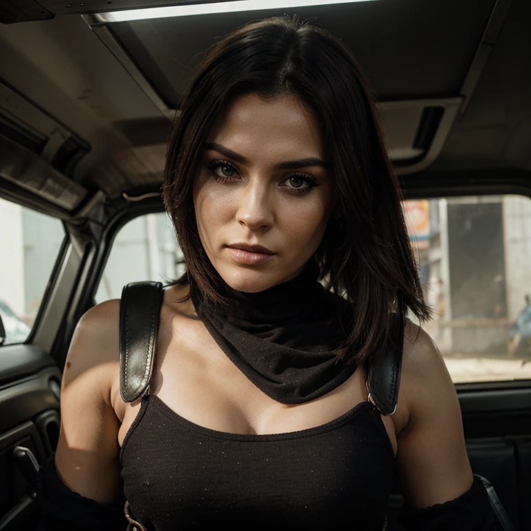 Mulher renegada com muita roupa mad max
