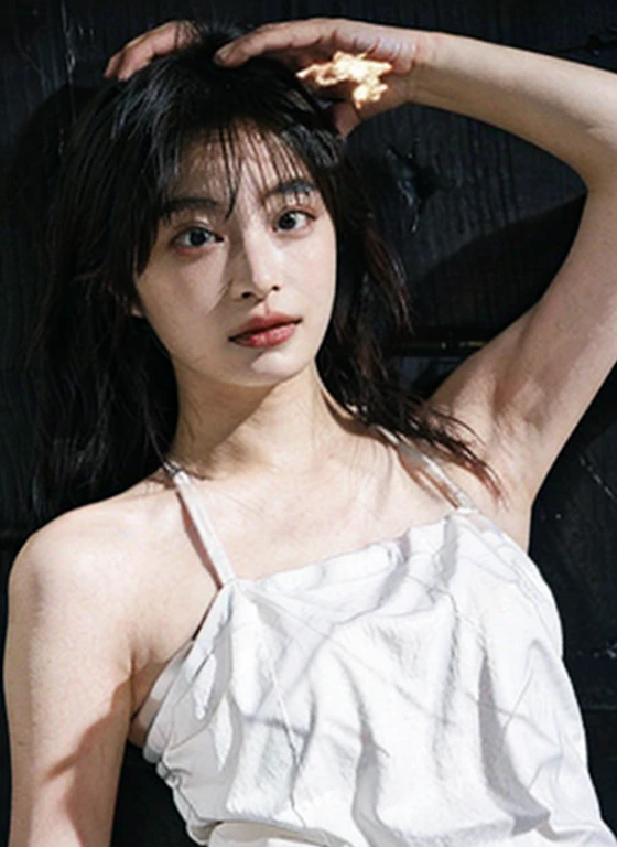 suzu hirose, white bikini