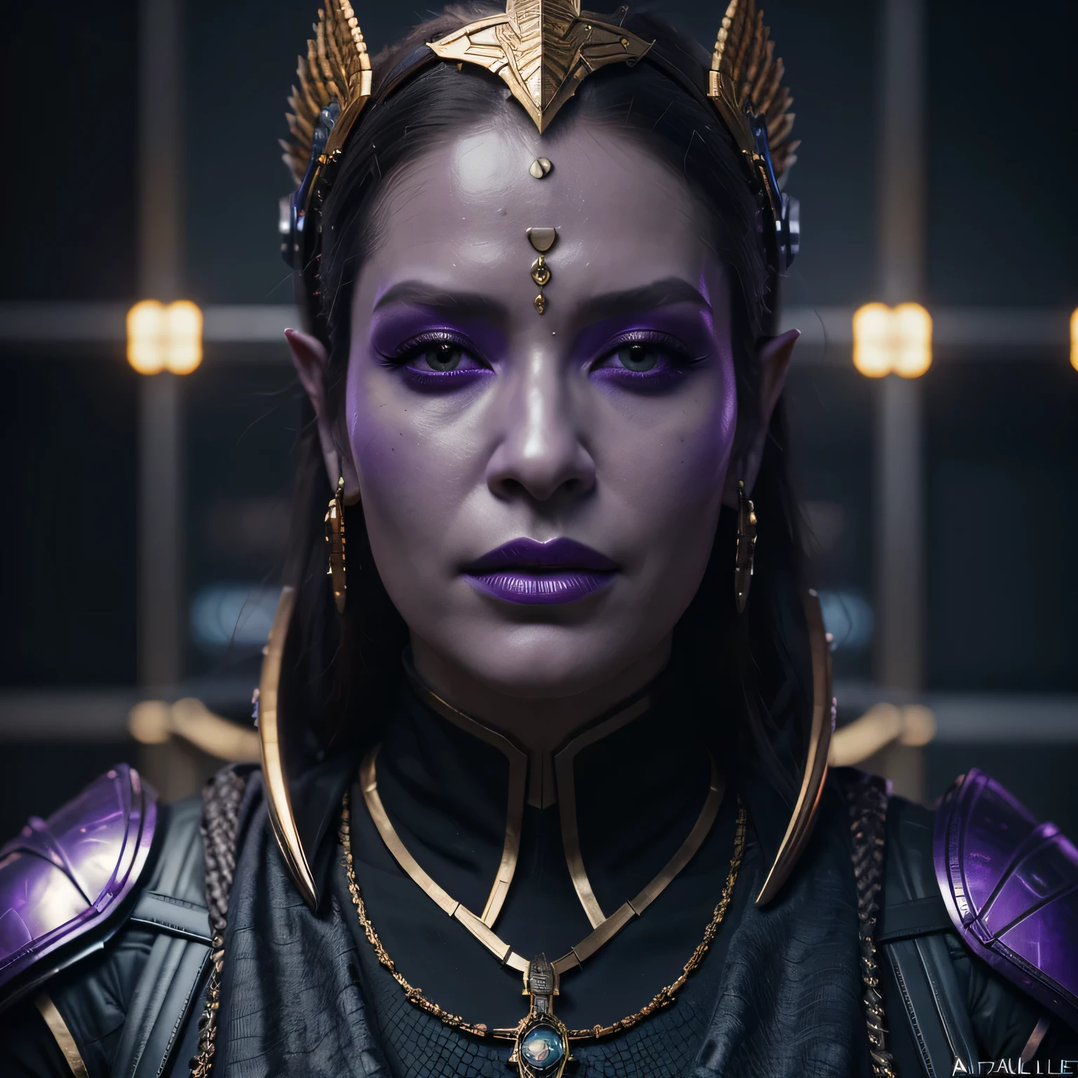 a close up of a gold skull with wings on it, hyperdetailed fantasy character, 3 d sculpture 8 k octane render, 3 d sculpture octane render 8 k, close-up portrait goddess skull, insanely detailed octane render, intricate artwork. octane render, unreal engine render + a goddess, octane render aesethic, amazing octane render, fantasy character octane render，arafed woman with purple makeup and purple makeup in a silver headdress, portrait of a cyborg queen, intricate cyberpunk make - up, fashionable futuristic woman, beautiful elf with violet skin, 8 0's style tomasz alen kopera, unreal engine : : rave makeup, beautiful elegant demon queen, cyberpunk makeup, portrait of an elf queen，there is a lizard in a space suit with a backpack on his back, sci-fi lizard alien, reptilian space alien, sci-fi lizardman, lizard person, sci-fi crocodile alien, saurians, reptile face, reptilian, by Adam Marczyński, anthro lizard, reptilian warrior（（（crocodile）））