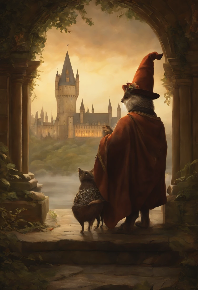 Realismo, uma pintura, Fantastic tale, estilo de natal, Estilo John Tolkien, Pequena pintura de Jean-Baptiste Monge, ,estilo anime,makoto shinkai, Harry fez o seu melhor para, not to panic. According to the great vocal clock, ele tinha dez minutos restantes para fazer isso, pegar o trem para Hogwarts, but he had no idea, como ele pode fazer isto. Ele ficou no meio da plataforma com uma mala enorme, that could hardly be lifted from the ground, com bolsos, full of magic money, e com uma gaiola, onde a grande coruja sentou   ,ano Novo&#39;decorations.（（scary decor））（（（obra-prima）））， （（A melhor qualidade no seu melhor））， （（detalhes intrincados））， （（hiper-realista））（8k）, Jean-Baptiste Monge, anthropomorphic --air 2:3 --testp -otimista;  cabelo liso