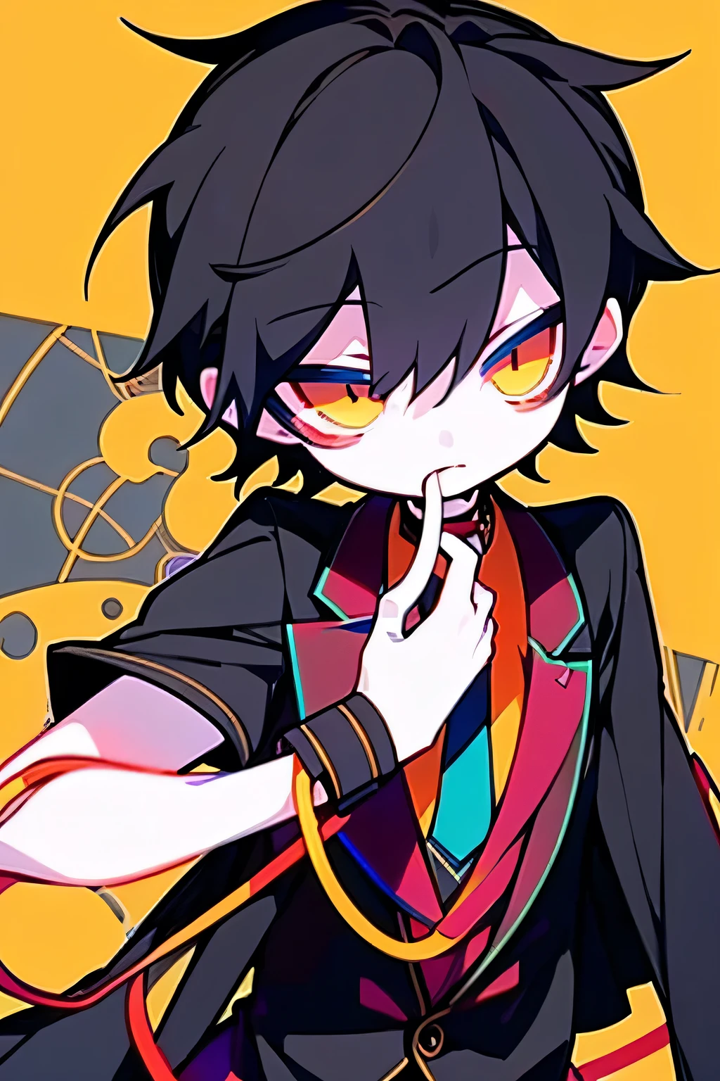 Anime boy with short black hair posing for a photo, Anime Moe Art Style, 2d animation style, Doctor, Sona is slim, Doctor, Doctor, doctor, Second Art, 2D Art, Anime Style 4k, Nightcore, Vocaloid, 2d animation, Enchanting anime boy, Merry Christmas, One boy