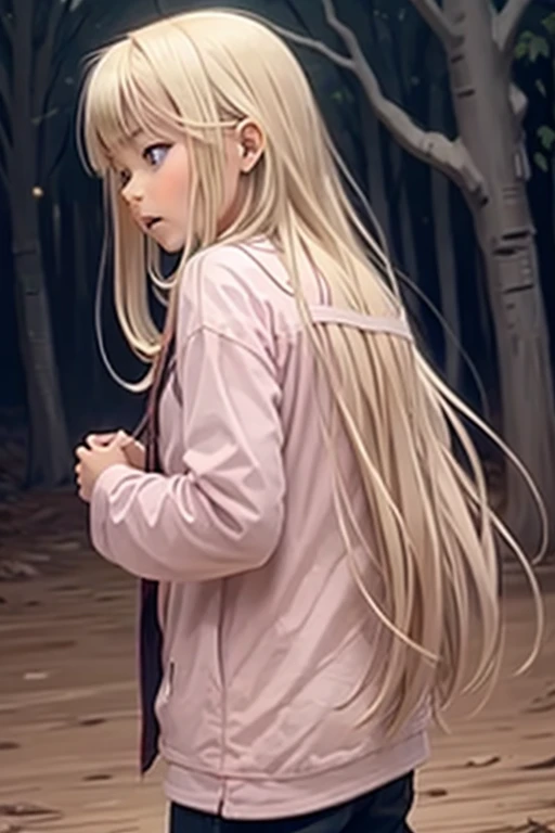 Cuca HQ style realistic photo with color features of alligator with long hair and golden blonde big eyes from manga anime
