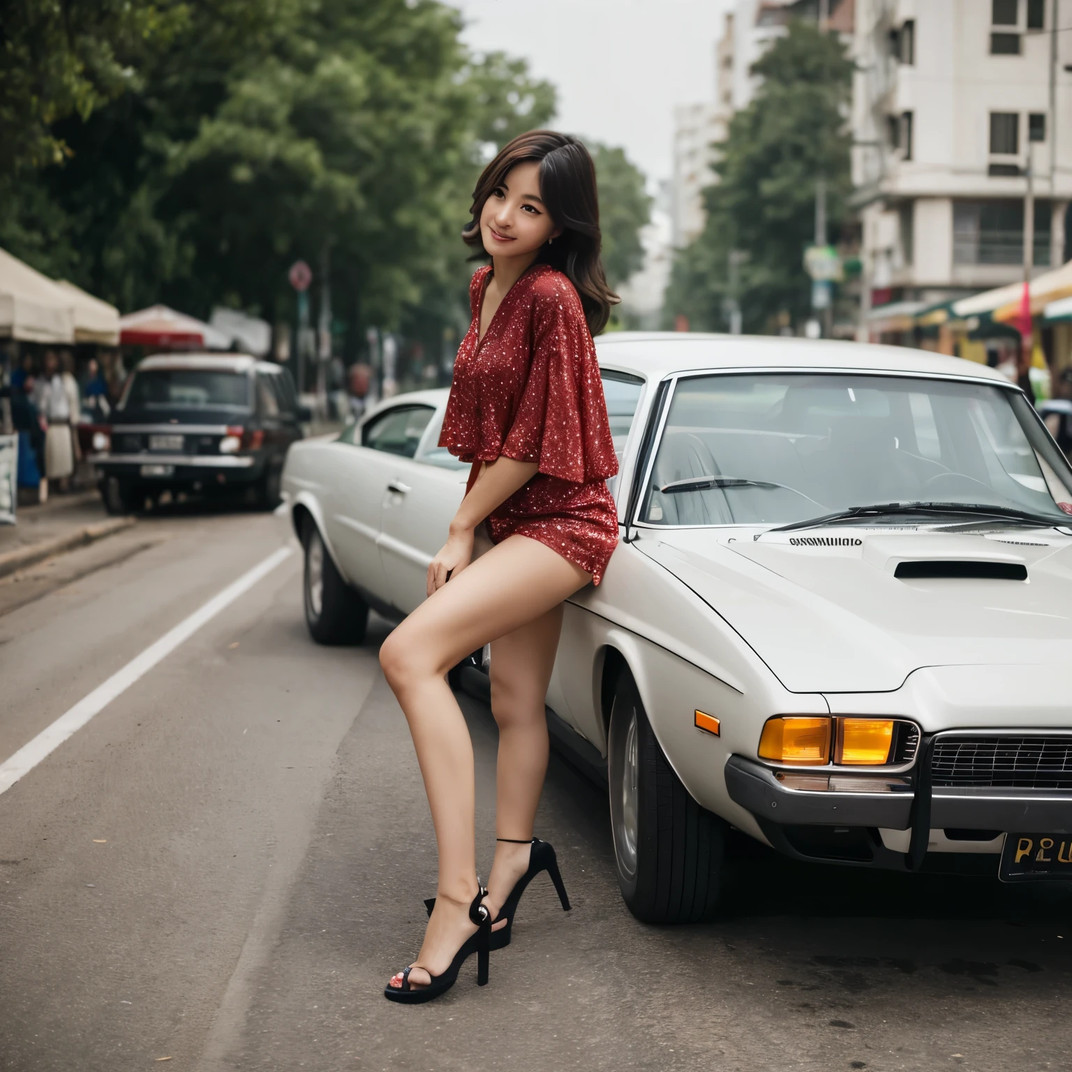 Semi desnuda