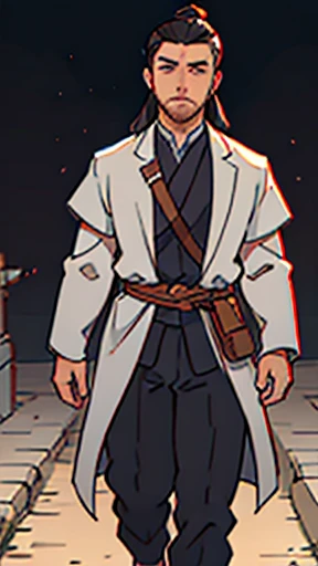 (A handsome man walks by)、Three Kingdoman in ancient Chinese armor、Ancient Chinese man with topknot