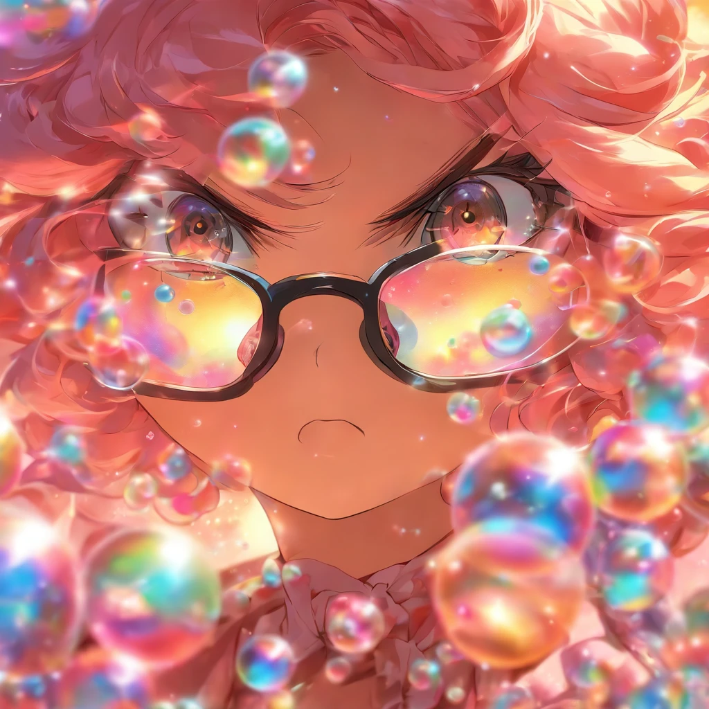 Ruler of Bubbles　woman　Glasses