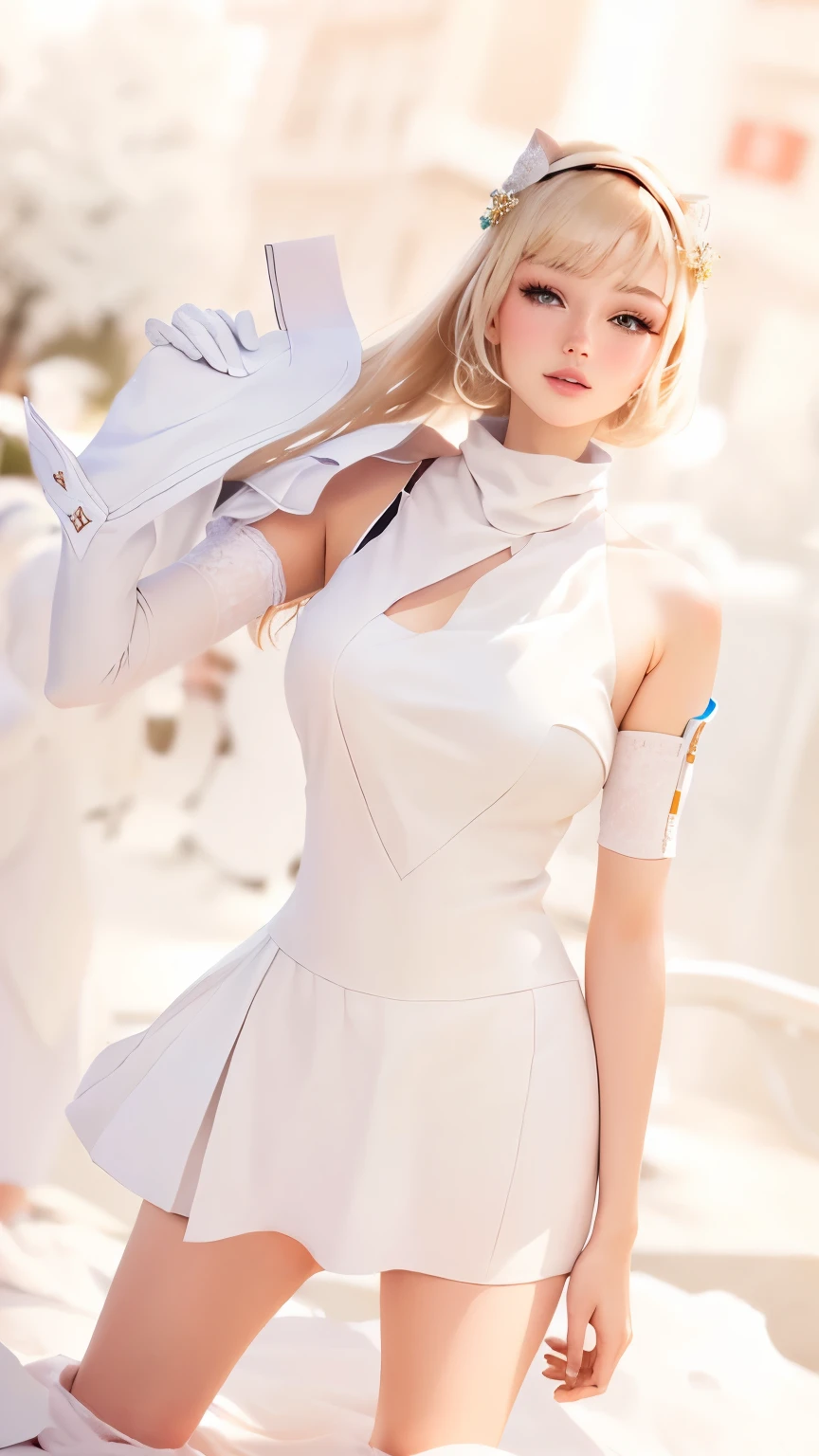 There's a woman in a leather dress holding a gun., anime Cosplay, anime girl Cosplay, Stop 4 *, Stop 4, Cosplay, Cosplayer, Cosplay photo, professional Cosplay, ayaka Cosplay, full-Cosplay, 2b, 2b ..., Cosplayer dressed like a crab, ( ( Stop 4 # ) ), 2B from Nier Automata
