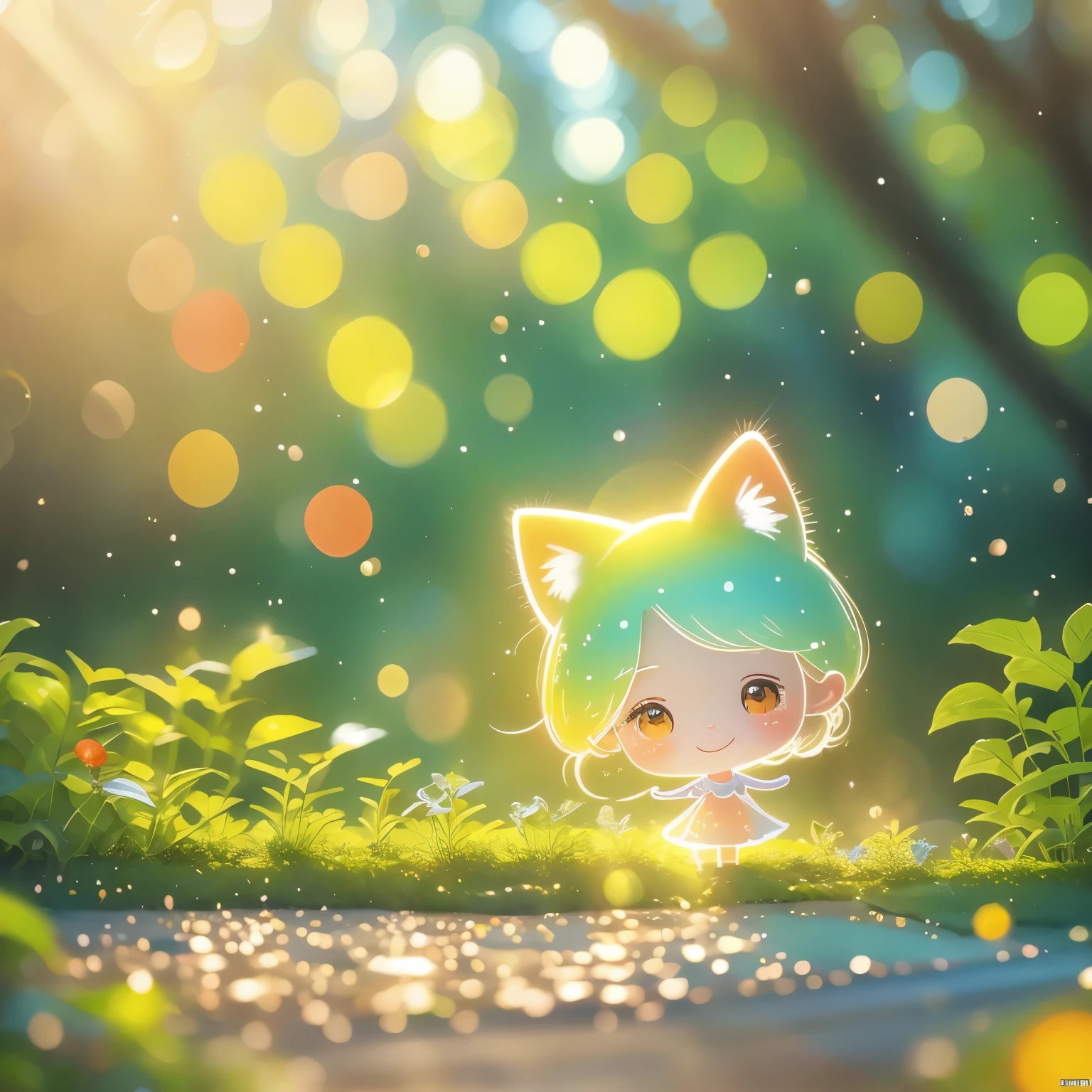 1girl BREAK1cat,Marshmallow Tree Highest Quality,4K,8k,high resolution,masterpiece:1.2),Ultra Detailed,(Practical,Realistically,lifelike:1.37),Sweet,Vibrant colors,Fantastic,Big Tree,soft sky,Fluffy clouds,fairy tale,tasty,Branches full of candies,Sugar coated leaves,sparkling,Soft and chewy,happy children,Playful,hapiness,summer,Enchanted Forest,enjoyable,imagination,stop,Bright and airy,enjoy,The cleavage is very tempting,Irresistible,fantasy,edible,indulgent,towering,joy,Very heartwarming,Rainbow,Candy heaven