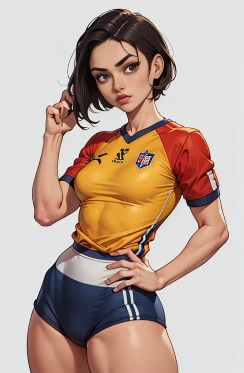 ada wong, resident evil, using brazil national football team shirt
