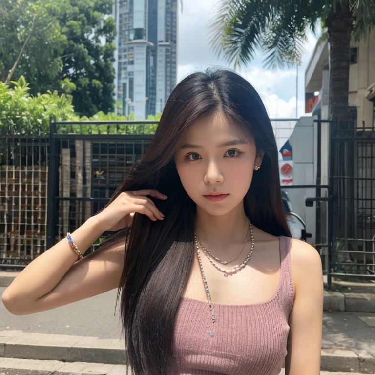 ((Surreal、Super detailed image, maybe a photo.,Captures the details of the skin texture of an incredibly beautiful woman.))long straight black hair。outdoor. Camping. Tend. Sport clothes. Belly