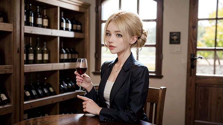 Blonde Jaiko visits a winery