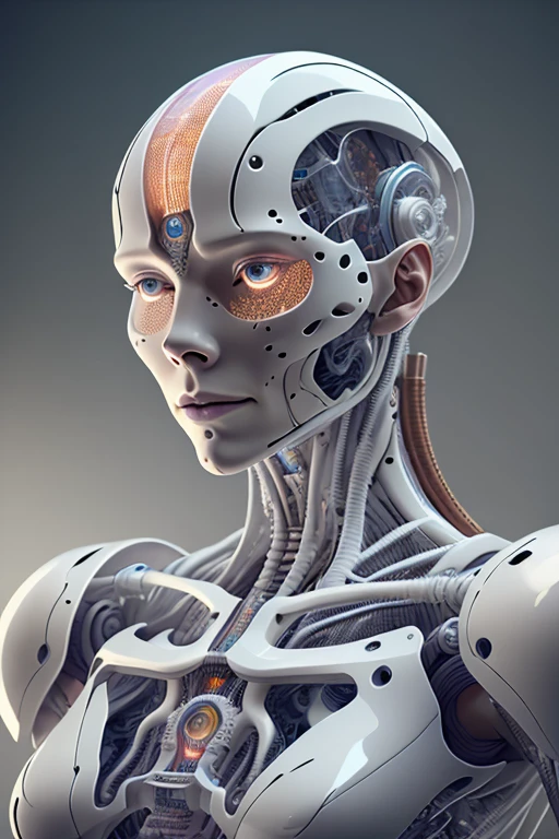breathtaking breathtaking cinematic photo Hyperrealistic art RAW candid close up photo of an ethereal neural network organism,divine cyborg dragon:2 girl:0.3,ginger:0.5 biomorph,glass skeleton,skinless:3,anatomical face,biomechanical details,(empty background),natural lighting,style of h. r. giger,(sharp focus, hyper detailed, highly intricate),. Extremely high-resolution details,photographic,realism pushed to extreme,fine texture,incredibly lifelike,looking at viewer,intense stare,, Ultra-HD-details . award-winning, professional, highly detailed