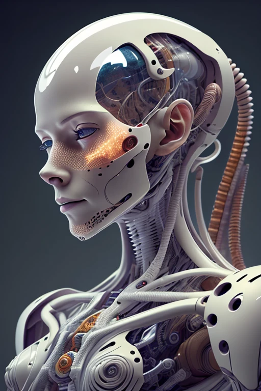 breathtaking breathtaking cinematic photo Hyperrealistic art RAW candid close up photo of an ethereal neural network organism,divine cyborg dragon:2 girl:0.3,ginger:0.5 biomorph,glass skeleton,skinless:3,anatomical face,biomechanical details,(empty background),natural lighting,style of h. r. giger,(sharp focus, hyper detailed, highly intricate),. Extremely high-resolution details,photographic,realism pushed to extreme,fine texture,incredibly lifelike,looking at viewer,intense stare,, Ultra-HD-details . award-winning, professional, highly detailed