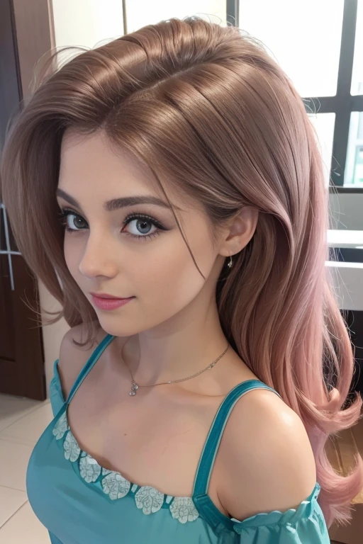 (La mejor calidad, 4k, 8k, Altas Resoluciones, Obra maestra:1.2), Ultra detallado, cara detallada, Labios y ojos detallados..........., lindo maquillaje , aspecto atractivo, Rostro expresivo, realista,
Romper ,Beautiful Caucasian woman with shoulder length messy wavy pink hair, 18 years old, Grandes ojos azules, piel clara, slim and athletic, cabello que cubre un ojo,
Romper (dynamic pose), senos grandes , excited expression, Luz solar suave iluminando la escena, Sutil movimiento del viento en el cabello, happy expression, gloomy atmosphere, afable, Natural lighting that emphasizes your features..........., Subtle shadows that add depth and dimension to the image....... mlp Fluttershy , pelo rosa , cabello rosa , lindo maquillaje , vestido elegante , aviation elegant hotel, cuerpo completo , fluttershy , posando en la playa , outfit grunge , ropa gotica , sexy gothic style