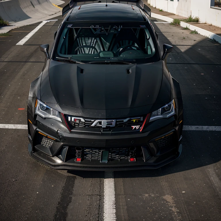 black Seat Ateca Cupra wide body nascar style