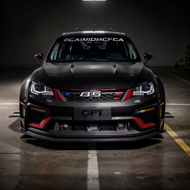 black Seat Ateca Cupra wide body nascar style