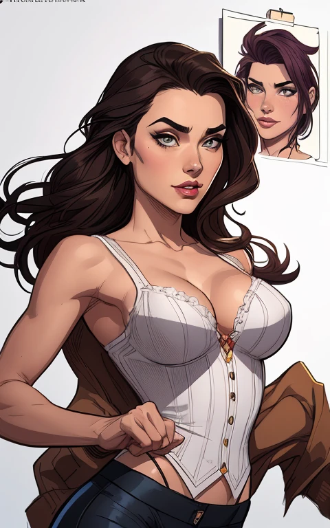 Personagens GTA estilo artgerm femininas Yvonne Strahovski estilo de desenho animado:1.2), Woman from Southern Brazil Drawing Art Gaucho Artline white background woman Cartoon image of a woman , roupas sensuais , garota super valente destemida , Ilustra??o estilo desenho animado, estilo de arte dos desenhos animados, estilo de arte dos desenhos animados, digital illustration style, design de personagens altamente detalhado, arte digital detalhada fofa, City fan art, design de personagem retrato, beautiful digital illustration, retrato de alta qualidade, arte em quadrinhos, retrato do design do personagem, Busty without clothes and medium breasts female character two girlfriends Beautiful character pose in dynamic pose two women together Yvonne Strahovski on the left and together with Jennifer Connelly on the right with a symmetrical body with a corset and beautiful breasts, corpo bem definido, delicado e sensual, estilo de desenho animado, digital illustration with each other artgerm style Angelica - Fate/Kaleid Liner Prisma Illya cartoon style digital illustration colorful background diverse attractive woman sesy beautiful female symmetrical breasts beautiful breasts in cartoon style digital illustration art, melhor qualidade,Cartoon style digital illustration style Jill Valentin resident Evil (papel de parede extremamente detalhado da unidade CG 8k), (melhor qualidade), (best illustration), (melhor sombra), absurdos, Realistic lighting, (abismo), lindo brilho detalhado, arte de , Cartoon style digital illustration style artgermstyle Cartoon style digital illustration GTA uma imagem de desenho estilo Cartoon estilo ilustração digital estilo GTAanimado de uma mulher em um top de biquíni e calças pretas, Senna do League of Legends, artgerm extremamente detalhado, arte digital detalhada de anime, ashé, fanart requintada altamente detalhada, Estilo Artgerm, cushart krenz arte chave feminino, princesa de cabelos loiros, fanart best art station, deusa loira, estilo de arte de fantasi