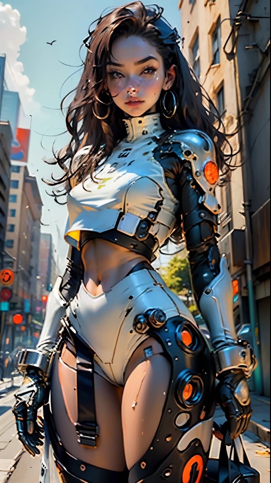 Woman body defined thick thighs cybernetic body parts, sous-vêtements courts