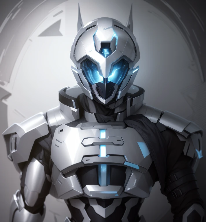 The color changes to platinum，Some platinum，Ensure its layering and armor texture，Platinum as the main color，Change the middle to a mirror image）
