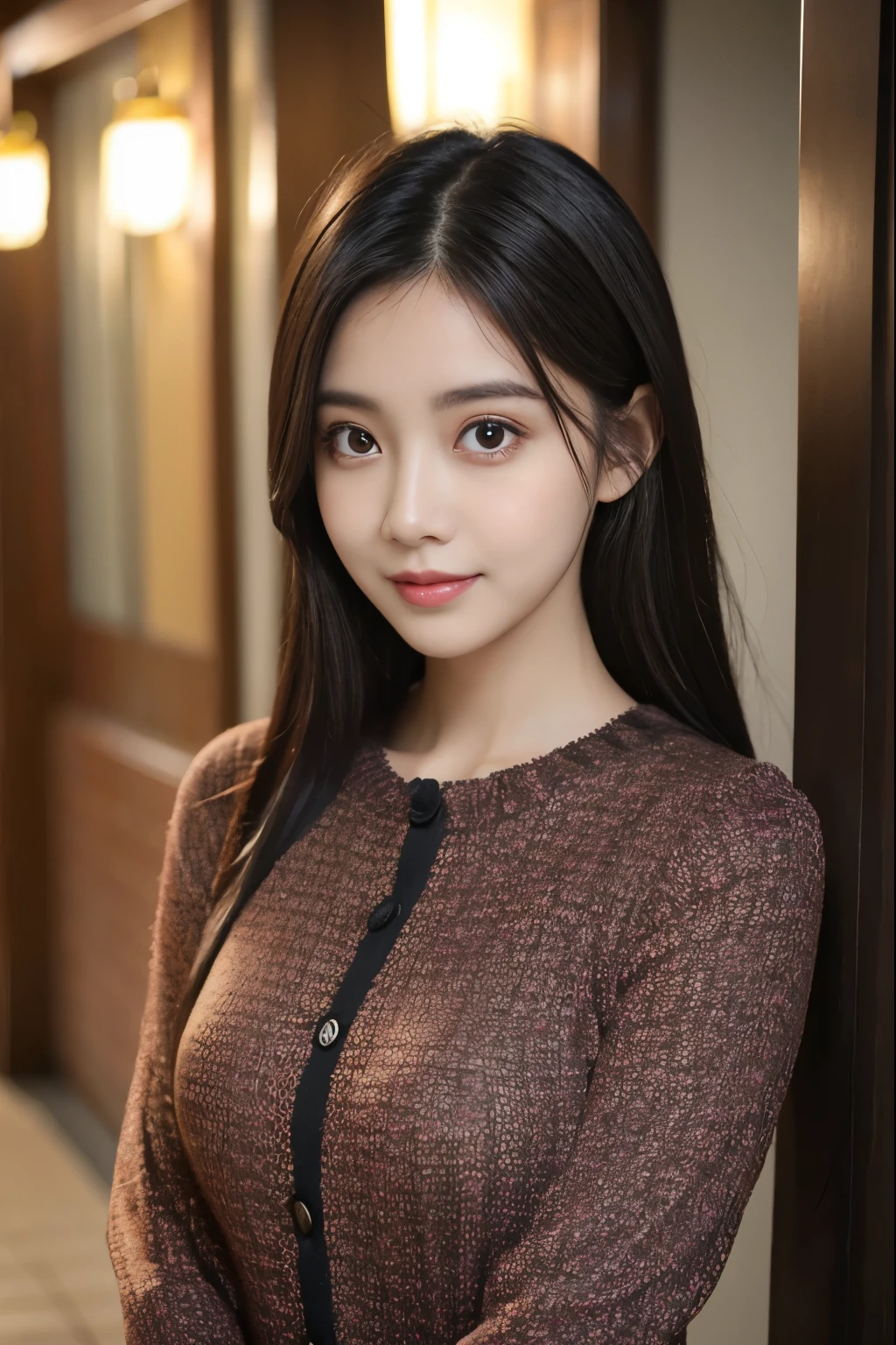 Foreign girls，black hair，Fair skin，Height 176，Tall，Big eyes，Have dimples，Can see all