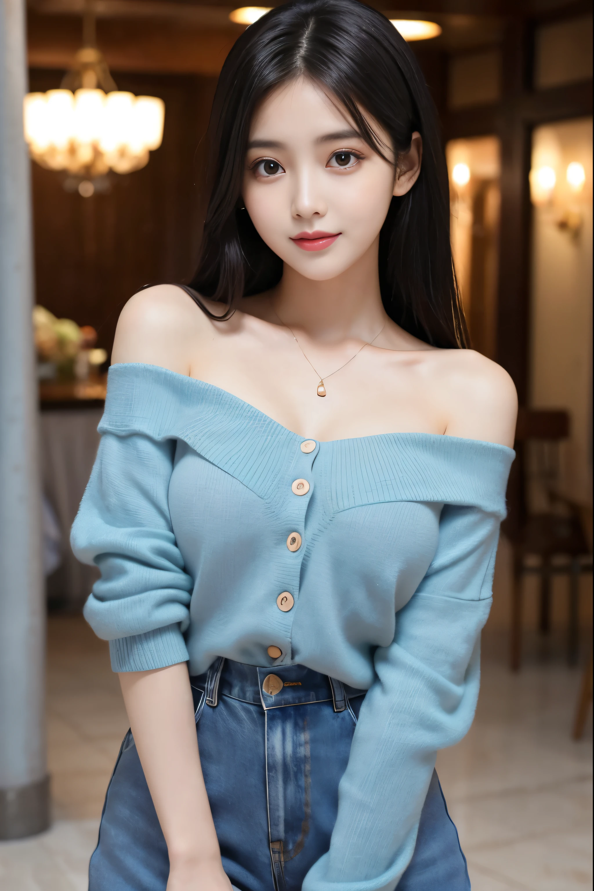 Foreign girls，black hair，Fair skin，Height 176，Tall，Big eyes，Have dimples，Can see all