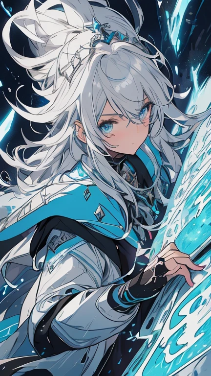

Name: Aurelia Stormcaller
Appearance: Aurelia has long, stormy hair streaked with silver and white, reminiscent of lightning dancing across the sky. Her piercing  eyes looksinto the soul, reflect her adventurous spirit, sparkling with curiosity and determination. Genshin impact , age 20, slime, dynamic 
