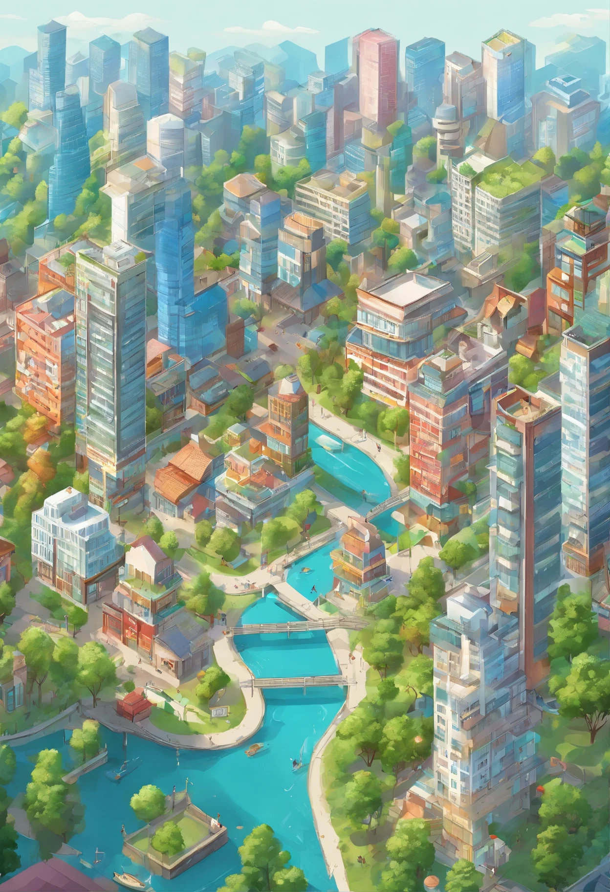 Absurdo, best quality, fantasia, ((isometric)), Knolling estilo de (Cidade urbana, tokyo, noite, escura, letreiro neon), rua, Posts, Sombras, darkeness, (fundo simples ceu escuro), Welcome to the vibrant world of our town map isometric view game! Picture a bustling urban landscape seamlessly interwoven with pockets of lush greenery and serene natural beauty. Your task is to explore this dynamic town, navigating its winding streets lined with eclectic shops, cozy cafes, and bustling markets. But amidst the urban hustle and bustle, don't forget to venture into the tranquil parks, scenic riversides, and wooded trails that offer a refreshing escape into nature's embrace. from the skyscrapers towering against the skyline to the gentle rustle of leaves in the nearby forests. As you uncover the secrets of each district, immerse yourself in the rich tapestry of urban and natural elements that define this captivating setting. ((Isometric Urban)), (Isometric map)
